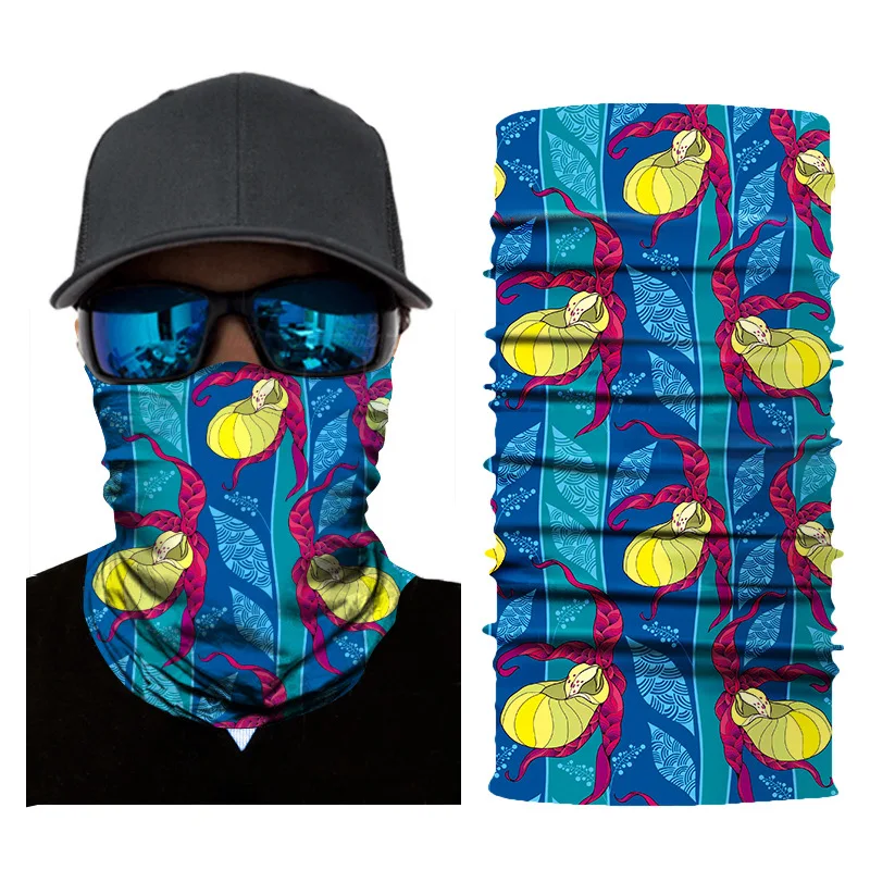 High quality digital printing ethnic magic headband cycling outdoor sport seamless quick-drying headscarf scarf mask