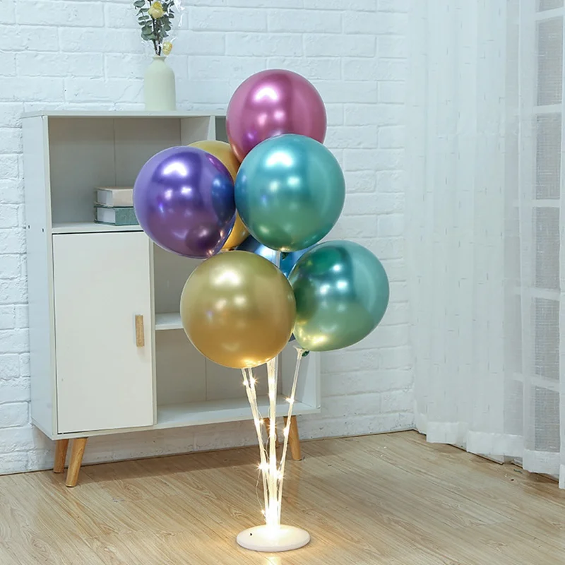 LED Balloons Stand Balloon Holder Happy Birthday Balloon Holder Column Birthday Party Decorations Kids Wedding Party Supplies