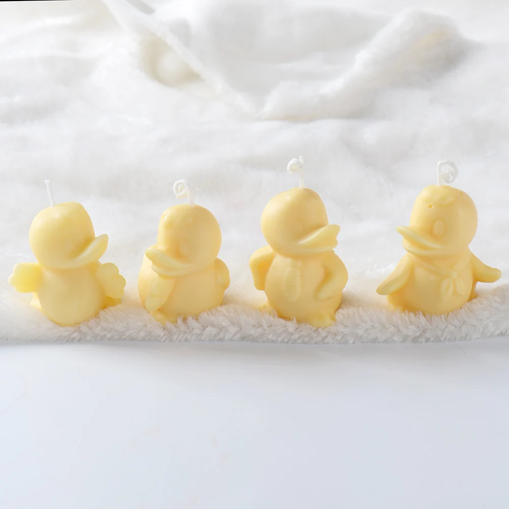 3D Cute Duck Silicone Mold Animal Candle Baby Soap Mold Aromatherapy Candle Mould DIY Crafts Decor Making Tool