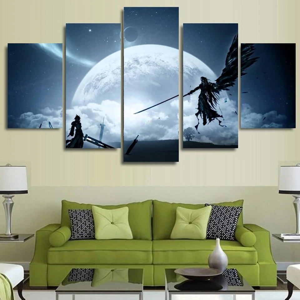 

5Pcs Game Wall Art Pictures Posters HD Prints Canvas Decoration Living Room Accessories Home Decor Paintings