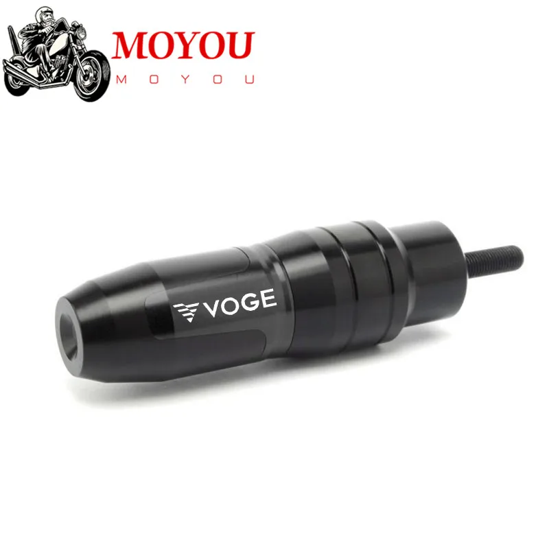 For Loncin Voge 300ac 200ac 500r 500ds Motorcycle CNC Aluminum Frame Exhaust Sliders Crash Protector Pads Crash silder with logo