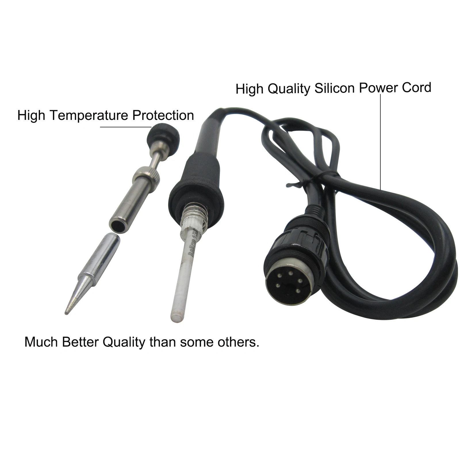 Soldador 907ESD de 60W, lápiz de mano con mango de soldadura, reemplazo de puntas de 900M para HAKKO936 936ESD 937 BAKON ATTEN AOYUE
