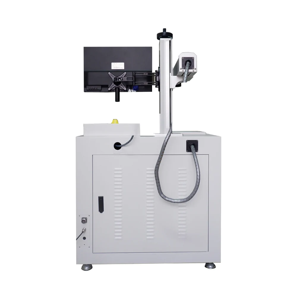 MMMC 50w Fiber Laser Marking Machine with Rotary Tools Have A Good Price Laser Marker Engraver All-in-one Laser Printer