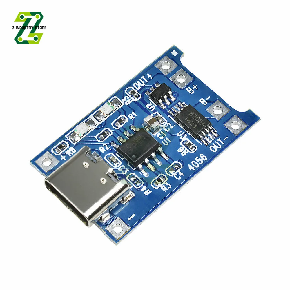 TC4056A 5V 1A Lithium Li-ion Battery Charger Module Type-C Protection Board Power Supply 18650 Charging Board