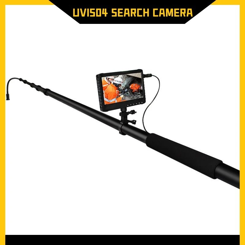 UVIS04 Telescopic pole under vehicle inspection camera with DVR and color display