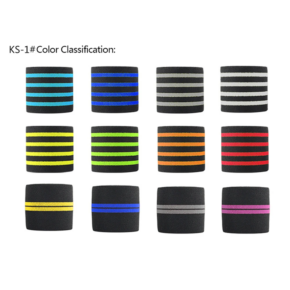 ROEGADYN Professional Weightlifting 2m Elastic Knee Wrap Fitness Knee Support Brace Heavy Weight Squat Training Knee Brace