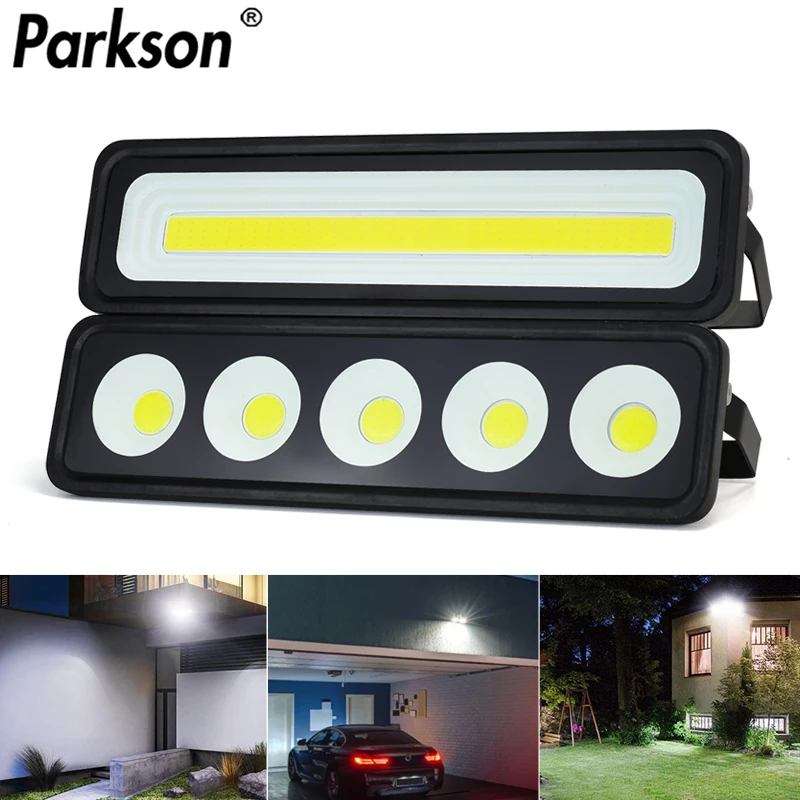 

LED Flood light Real 50W 220V IP65 waterproof Landscape outdoor housing garden Lighting wall Lamp Reflector project floodlight