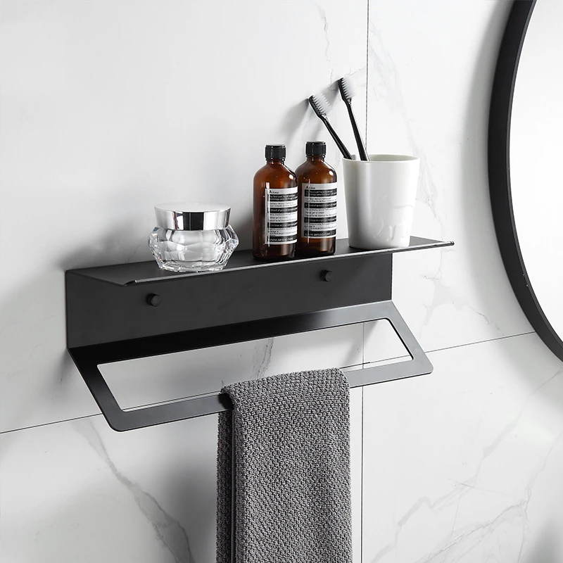 

Space Aluminum Stowage Black/White Simple And Beautiful Wall-Mounted Bathroom Hardware Toilet Paper Holder