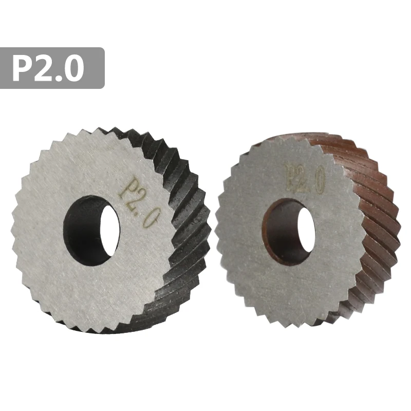 XCAN 2pcs 2.0mm  Metal Lathe Wheel Knurling Tools Diagonal Coarse Knurling Wheel