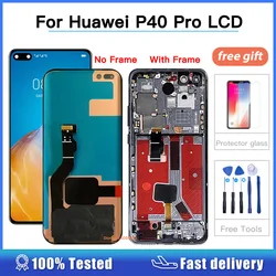 100% New Original Screen For HUAWEI P40 Pro LCD Display Touch Screen Digitizer Assembly With Frame For Huawei P40Pro ELS-NX9