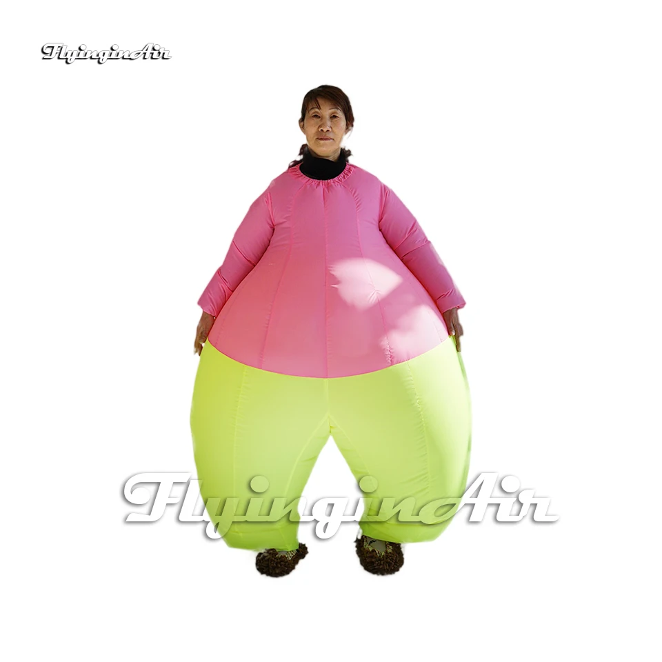 

Outdoor Parade Performance Walking Inflatable Fat Costume Wearable Blow Up Chubby Suit For Event