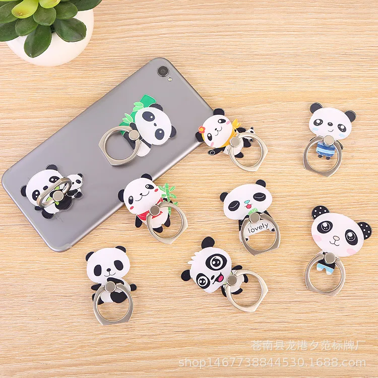 Leuke Mobiele Telefoon Ring Gesp Cartoon Panda Mobiele Telefoon Ring Houder Mobiele Telefoon Houder