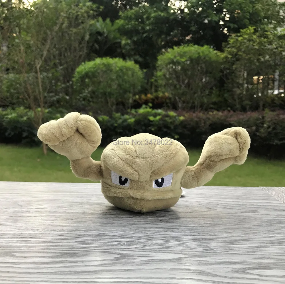 10cm Cute Pokemon Stuffed Toys Geodude Plush Anime Cartoon Soft Doll Gift