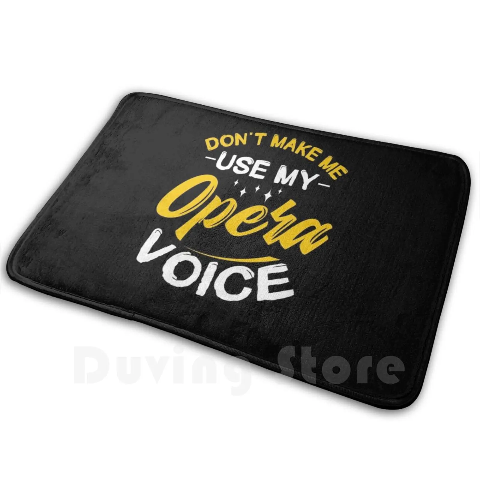 Singer Singing Opera Mat Rug Carpet Anti-Slip Floor Mats Bedroom Singer Music Musician Choir Sing Gift Idea