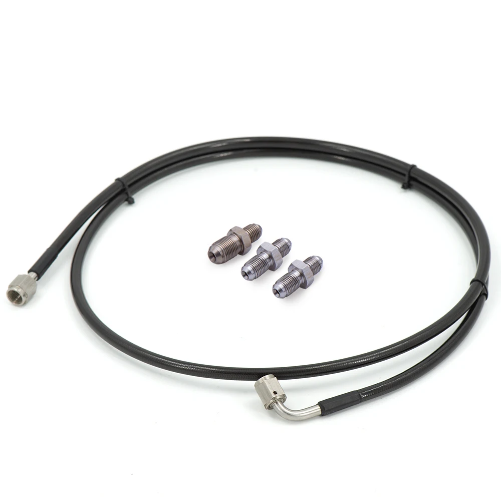 1.2m Master To Slave Cylinder Complete Stainless Clutch line With An3 Fitting For 06-15 Honda Civic Si