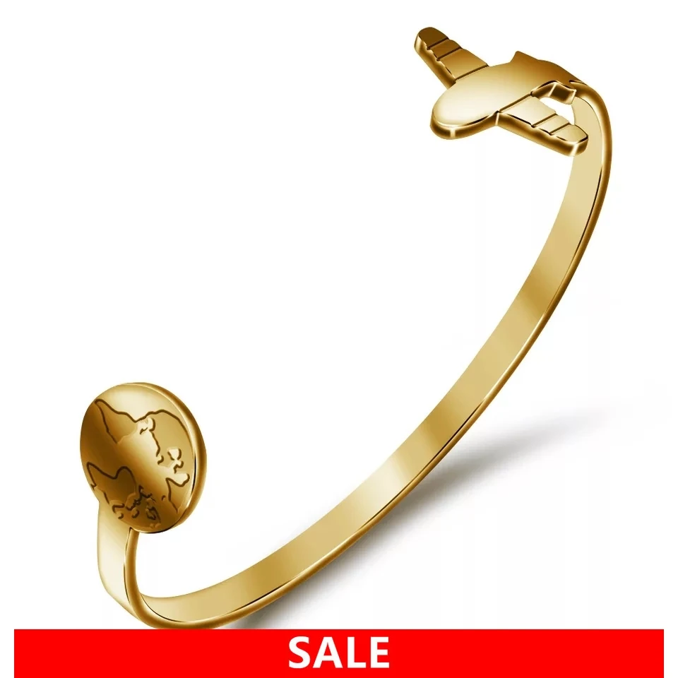 

Trendy Stainless Steel Airplane Bracelet Female Personalize Best Gifts