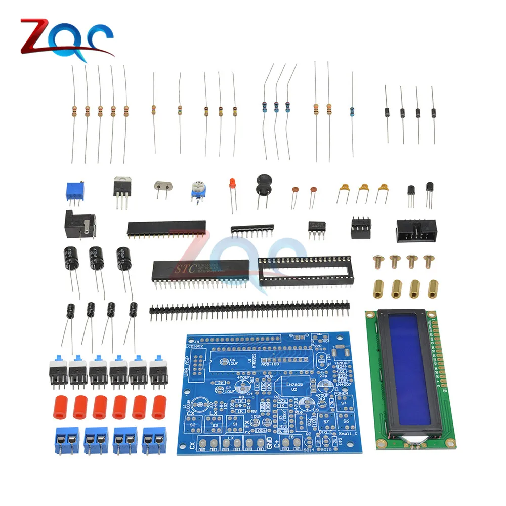 1602LCD Digital High Precision Capacitance Inductance Frequency Meter DIY Kit Capacitor Tester Module