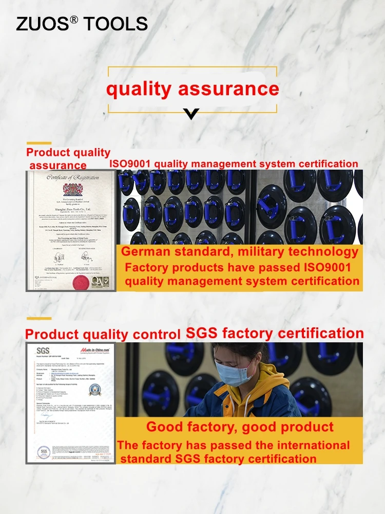 10นิ้วแก้วหินแผ่นกระเบื้องเซรามิคดูดสูญญากาศนิวเมติกไฮดรอลิกปั๊ม Heavy-Duty Fixed ดูด Lifter