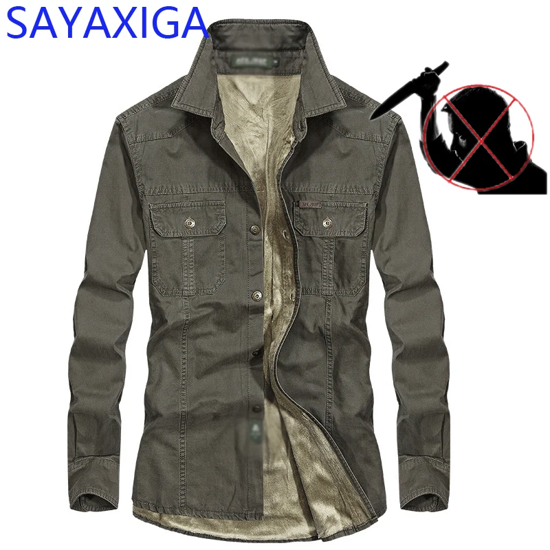 

Self Defense Anti-stab Anti Cut Clothing Anti Blade Shirt Tactical Men Stab Resistant Bodyguard Shirt Police Businessmen Tops8xl