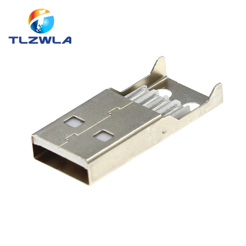 10PCS A Male Welding Line Welding Line Type USB Injection Body USB Interface