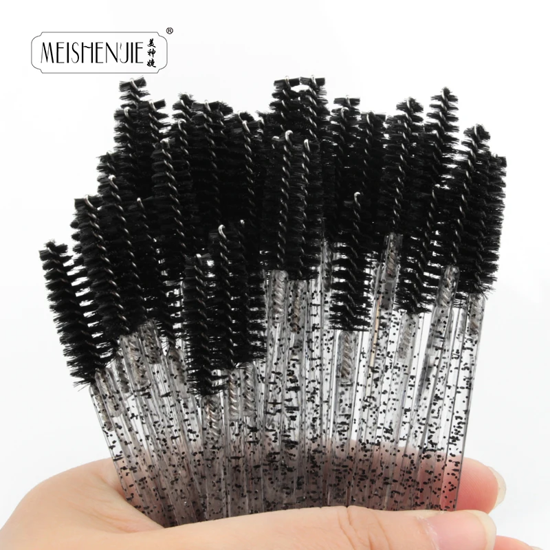 5-50PCS Crystal Eyelashes Brush Comb Eye Lashes Extension Mascara Wands Makeup Professional Makeup Beauty Tool Eye Lashes Brush