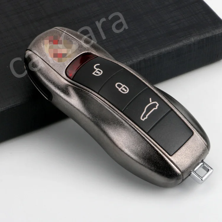 

Electroplated frosting wearable durable Scratch resistant key case for Porsche