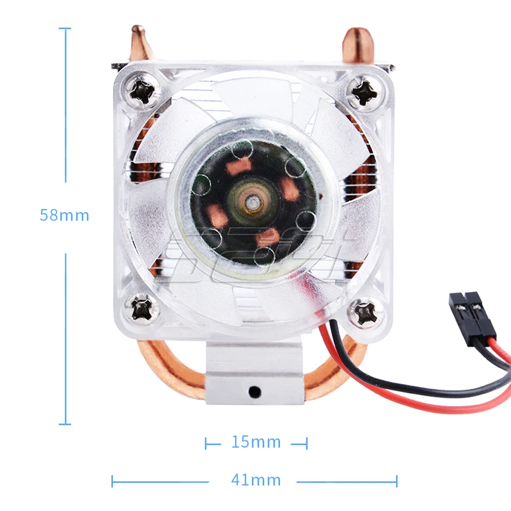 52Pi Raspberry Pi 4 Model B ICE Tower RGB Cooling Fan Copper Tube Cooler With 5-Layer Case for Raspberry Pi 4 B / 3B+