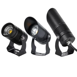 Spot lumineux LED imperméable conforme à la norme IP65, éclairage d'extérieur, luminaire de paysage, lumière à intensité réglable, idéal pour une pelouse ou un jardin, 12/110/220V, 3/5/7/10W