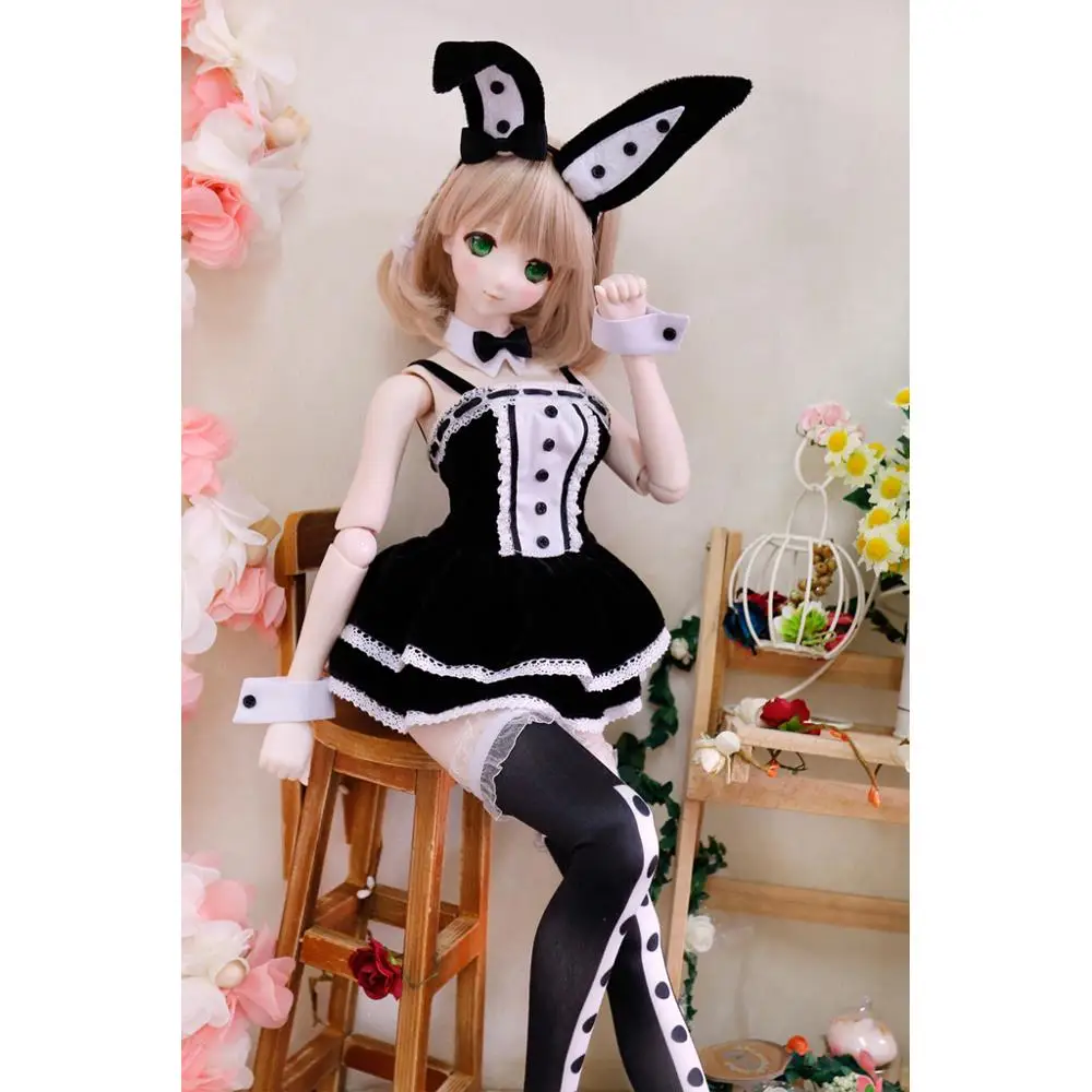 [Wamami] Maid Bunny Mädchen Kleid Anzug Uniform 1/3 1/4 DD SD AOD Puppen Dollfie Outfits