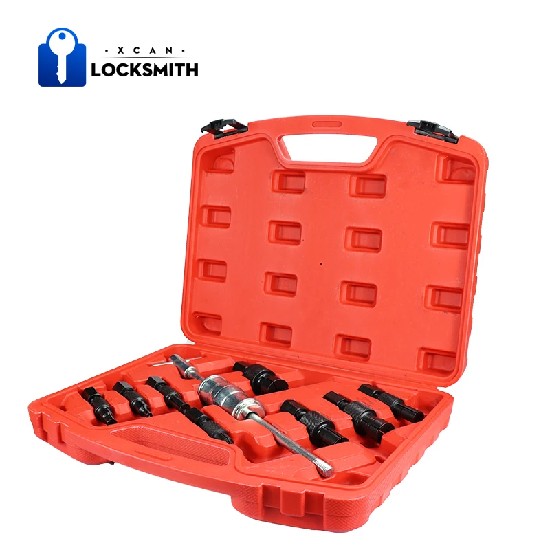XCAN – jeu d'extracteur de roulement intérieur, 8-32mm, 9 pièces, Kit interne de marteau coulissant pour enlever les trous borgnes, outils de réparation de voiture