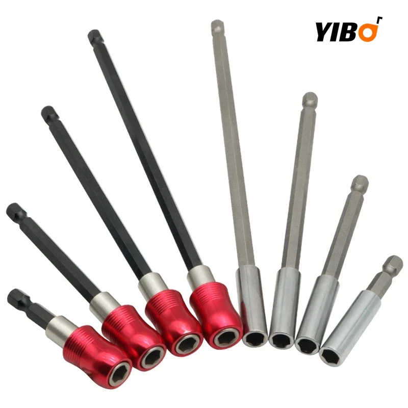 Hex Rod Shank Hand Tool Socket Extension Bit Long Handle Screwdriver Tip Holder Quick Change 60/100/150/200mm