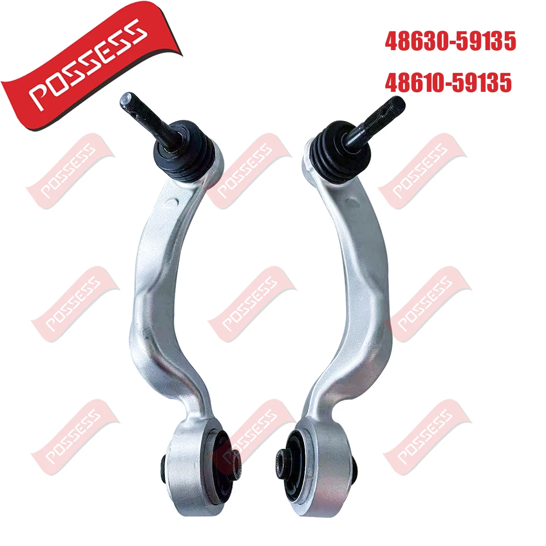 

A Pair Front Upper Suspension Control Arm Curve For Lexus LS460 2WD USF40 USF41, 48630-59135 48610-59135 4863059135 4861059135