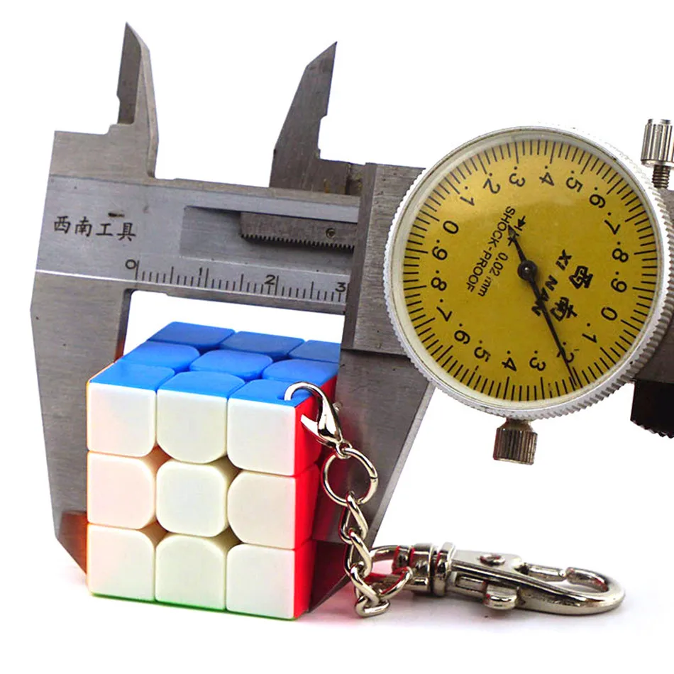MoYu Schlüsselanhänger Mofangjiaoshi 3cm 3,5cm Mini 3x3x3 Zauberwürfel Schlüsselanhänger Professionelles Lernspielzeug Schlüsselring Cubo Magico Puzzle – Detail 3