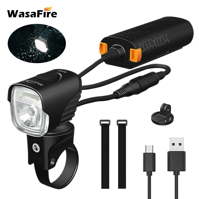 MJ900S Bike Light 1500 Lumen XML L2 LED Bicycle Front Light 2600mAh Power Bank USB Rechargeable MTB Flashlight Scooter Headlight