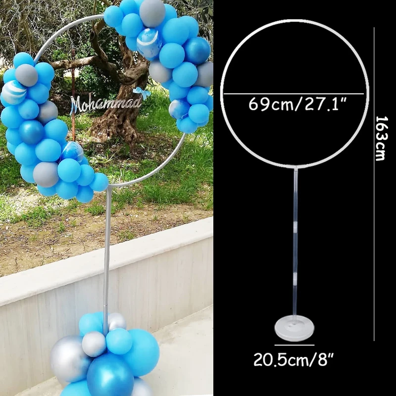 Circle Balloon Arch Stand Balloons Holder Column Kids Birthday Party Baloon Wedding Globos Decor 2021 New Year Christmas Decor