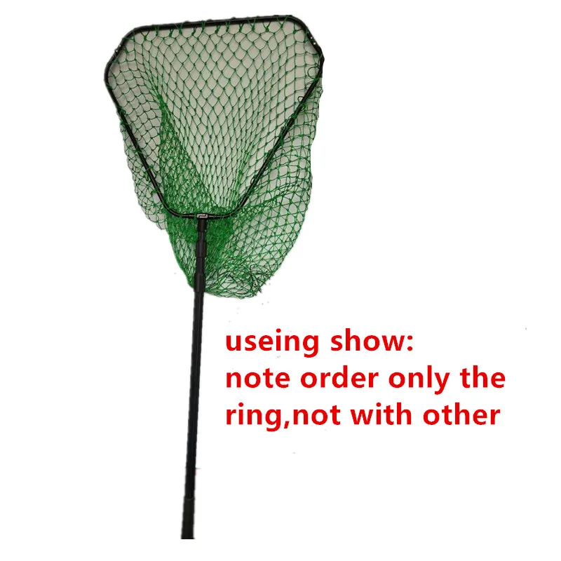 Aluminum Alloy Dip Net Diameter 40cm-50cm Brail Net Rede De Pesca Fish Trap Outdoor Tool Folding Tuck Net of Head Triangle Spoon