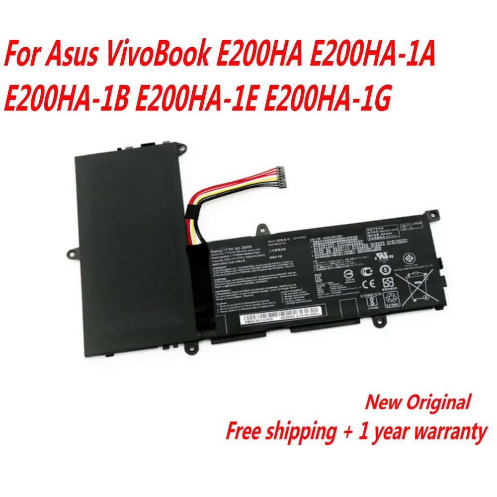 

NEW 7.6V 38Wh 5000mAh C21N1521 Laptop Battery For Asus VivoBook E200HA E200HA-1A E200HA-1B E200HA-1E E200HA-1G