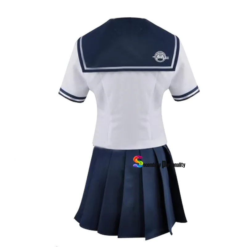 Costume de Cosplay 3 Danganronpa, Naegi Komaru Cos, uniforme d'école JK pour femmes, Costume d'halloween haut + jupe + cravate + chaussettes