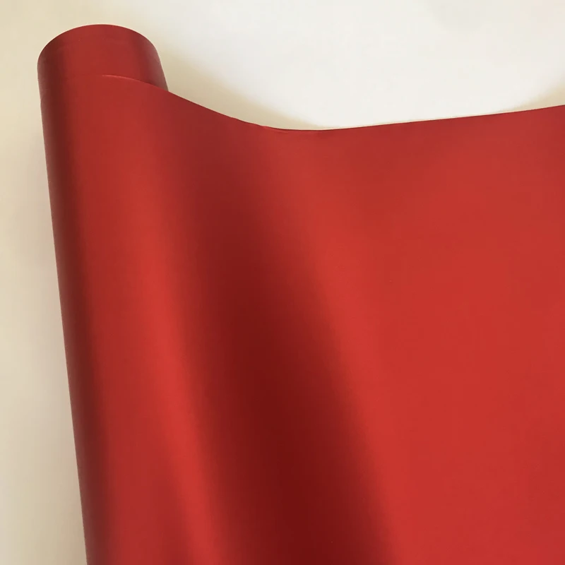 10/20/30/40/50x152CM Chrome Metallic Red Vinyl Sticker Matt Satin Red Car Wrapping Film Motorcycle Car Body Wrap Foil