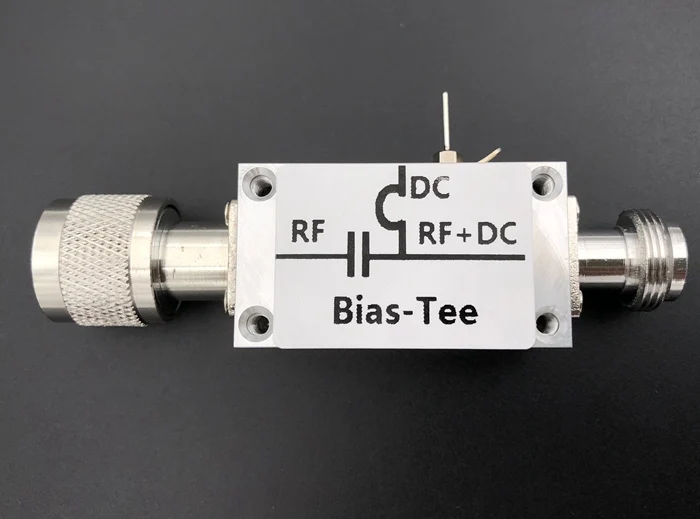 N Head RF Feeder RF DC Block Bias Tee 10MHz-6GHz