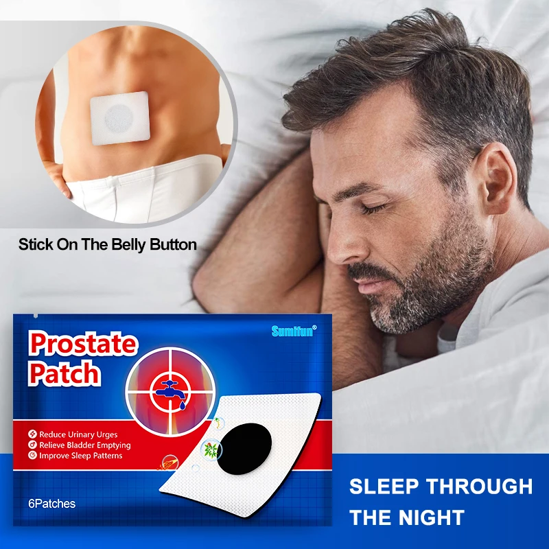 6/12/24Pcs Men Prostatitis Prostate Treatment Patches Prostatic Navel Sticker Urological Urology Medical Plaster Man Health Care