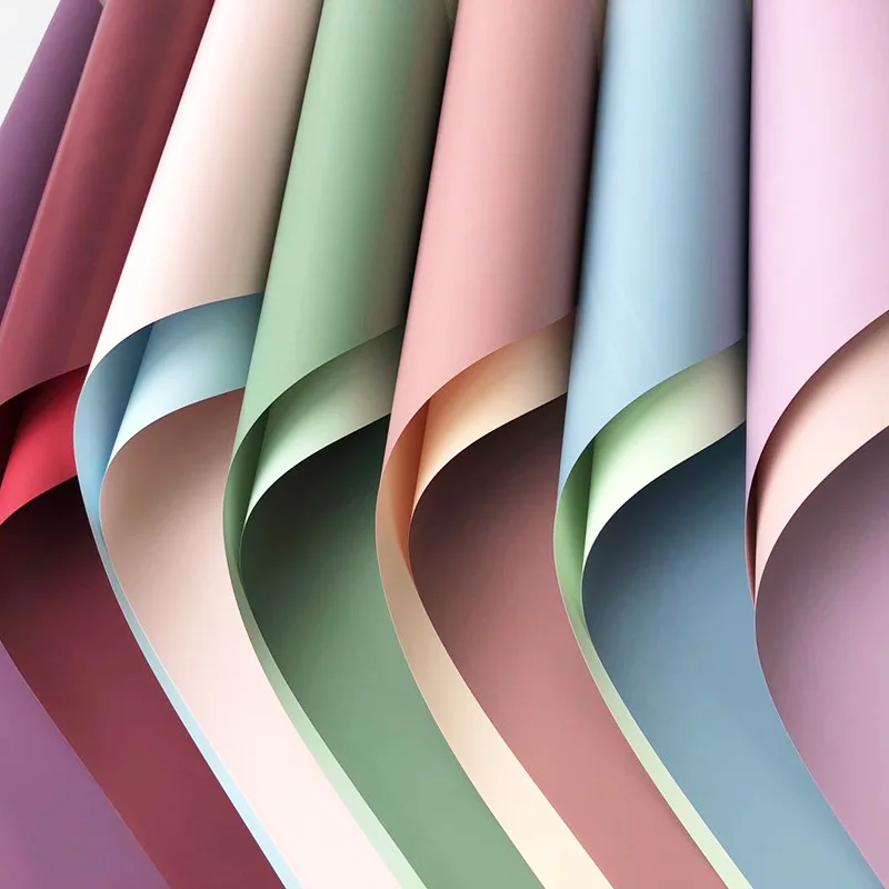 

20PCS Flowers Packaging Paper Waterproof Wrapping Paper DIY Crafts Scrapbook Wedding Bouquet Gift Box Home Decoration Supplies