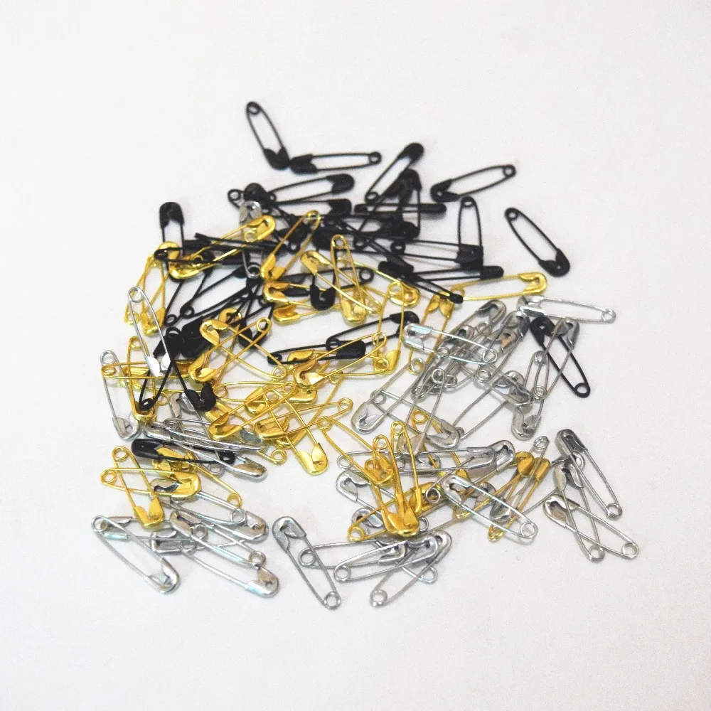 100Pcs High Quality Sewing Accessories Tools Golden Silver Assorted Size Small Medium Large Needles Safety Pin Brooch Accessorie