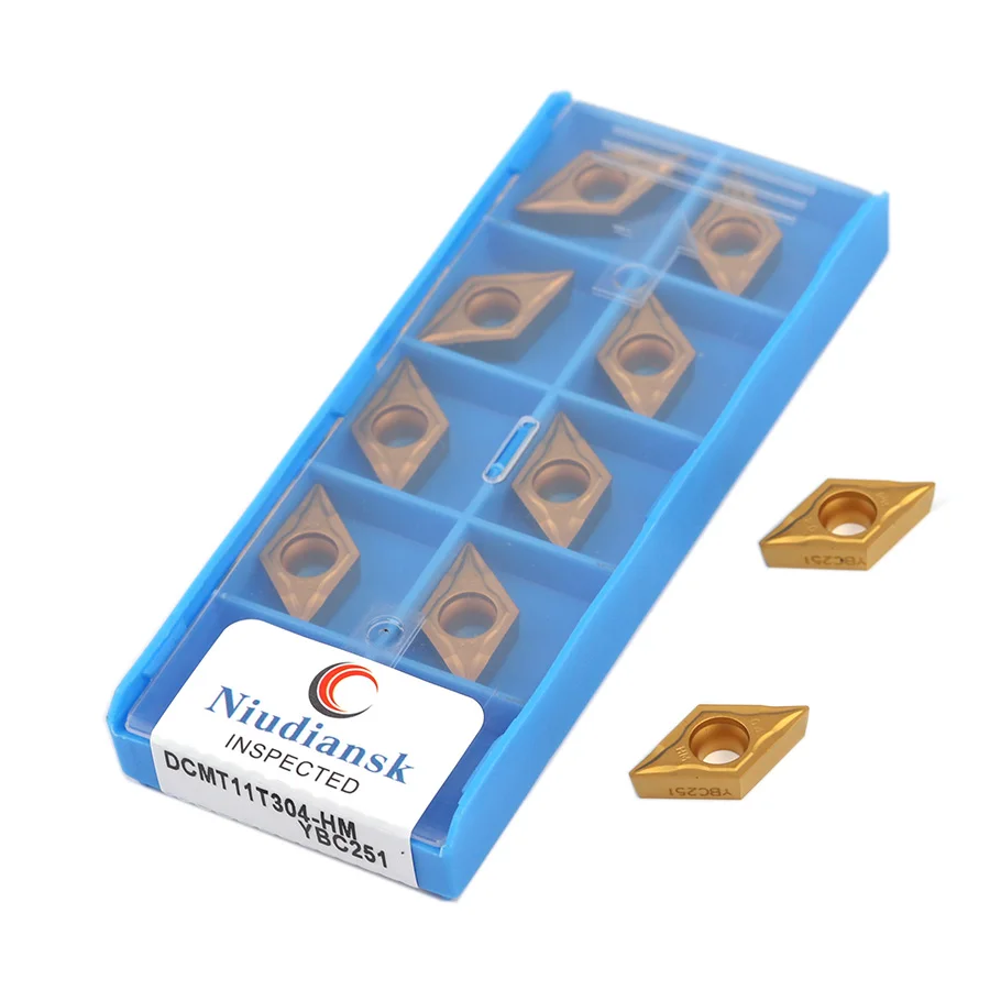 Il carburo DCMT070204 DCMT070208-HM DCMT11T304 DCMT11T308-HM YBC251 YBC252 inserisce la taglierina interna di tornitura dello strumento del tornio di CNC, per SDJCR