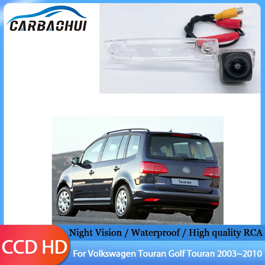 

Rear View Back up camera CCD Full HD Night Vision license plate Light camera For Volkswagen Touran Golf Touran 2003~2010