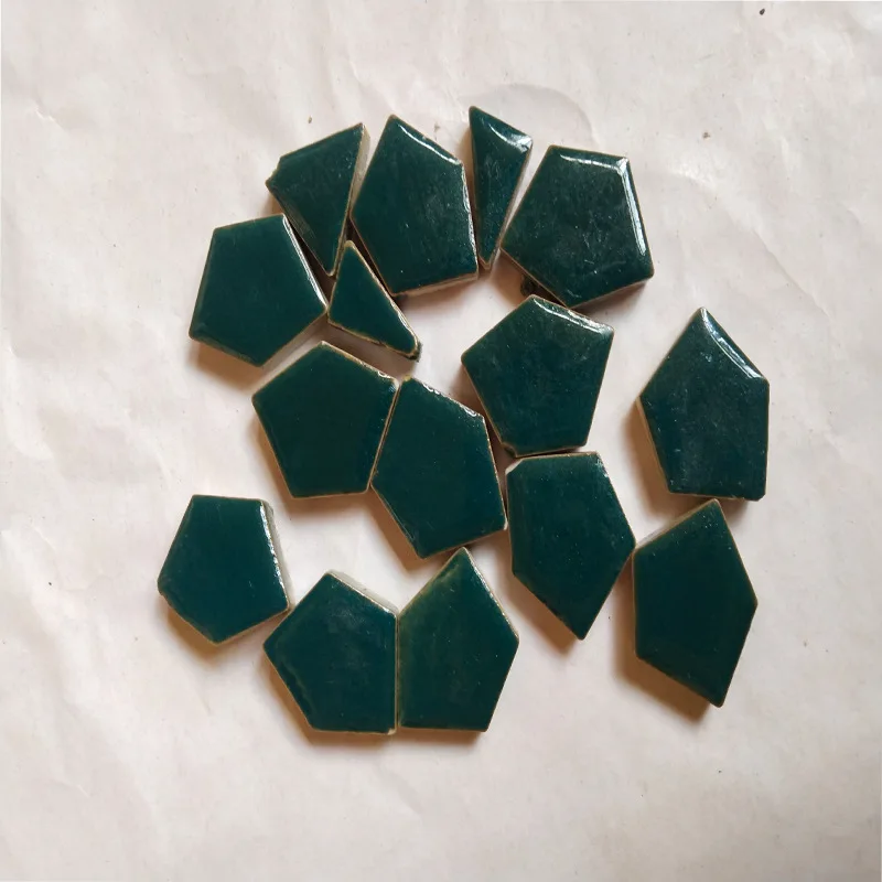 DIY Irregular Ceramic Mosaic Stones Mosaic Tiles Crafts Material Puzzle for Diy Mosaic Making Arts 100g