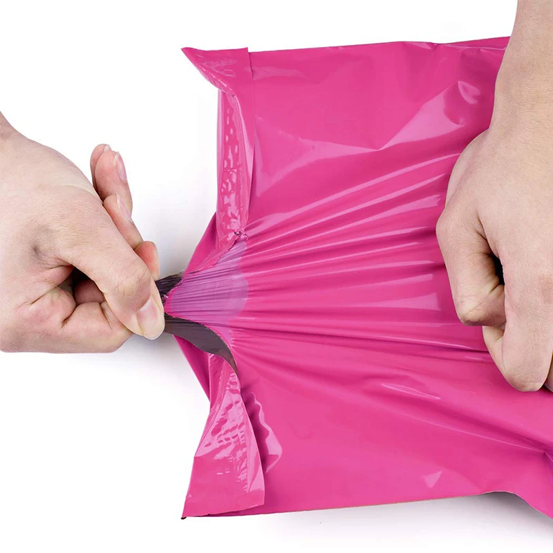 100pcs Pink Poly Mailer Self Adhesive Post Mailing Package Mailer Courier Envelopes Gift Bags Courier Storage Shipping bags