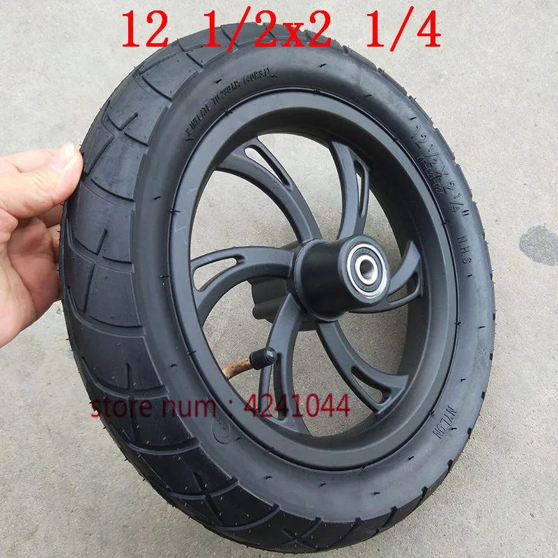 Motorcycle accessories 12 1/2X2 1/4 Wheel Tire & Inner Tube  Rim Set  fits electric scooters E-bike folding bicycles