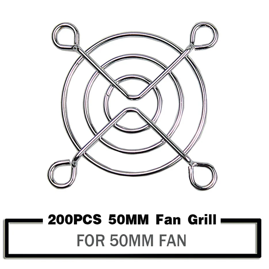 200Pieces LOT New Metal Steel 50mm 5cm Fan Protector Finger Guard Grill Net