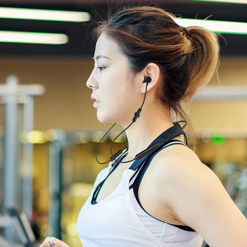 EARDECO 48 시간 내구성 블루투스 헤드폰 중저음 스포츠 무선 이어폰 마이크 음악이있는 전화 헤드셋 용 헤드폰